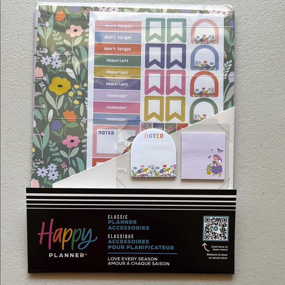 Happy Planner Classic Planner Accessories - Wildflowers Sticker & Tabs